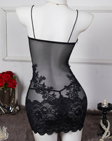 Floral Embroidery Mesh Chemises Dress Avidlove-Chemises - Tophatter Daily Deals