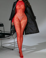 Stretchy Sheer Full Body Bodystockings Red One Size (fits 88-166lb) Avidlove-Bodysuits - Tophatter Daily Deals