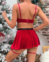 Christmas Santa Claus Lingerie Sets Avidlove-Skirt Set - Tophatter Daily Deals
