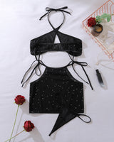 Cross Halter Starry Hollow Skirt Sets Avidlove-Skirt Set - Tophatter Daily Deals