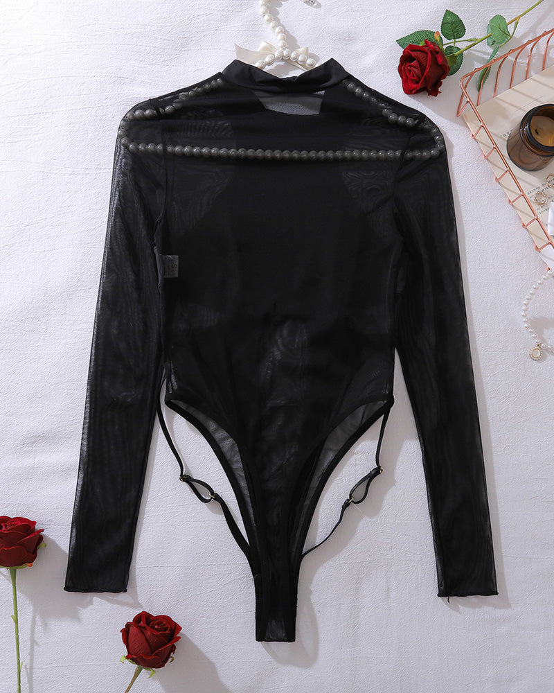 Mesh Sheer Hollow out Bodysuit Avidlove-Bodysuits - Tophatter Daily Deals