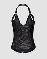 Lace-up 4 Steel Bone Leather Corset Avidlove-Bustiers - Tophatter Daily Deals