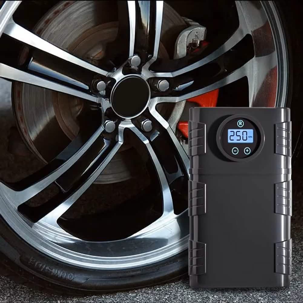 Portable 120 PSI Cordless Air Compressor – Tire Inflator for Car, Bike & Motorcycle Automotive - Tophatter Daily Deals