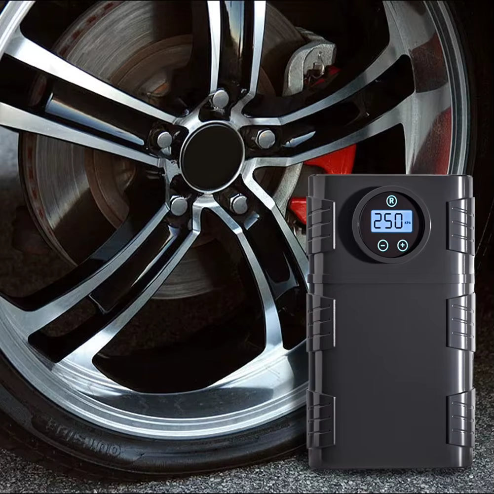 Portable 120 PSI Cordless Air Compressor – Tire Inflator for Car, Bike & Motorcycle Automotive - Tophatter Daily Deals