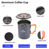 Camping Pot with French Press 750ml Grey Camp Cooking - Tophatter Daily Deals