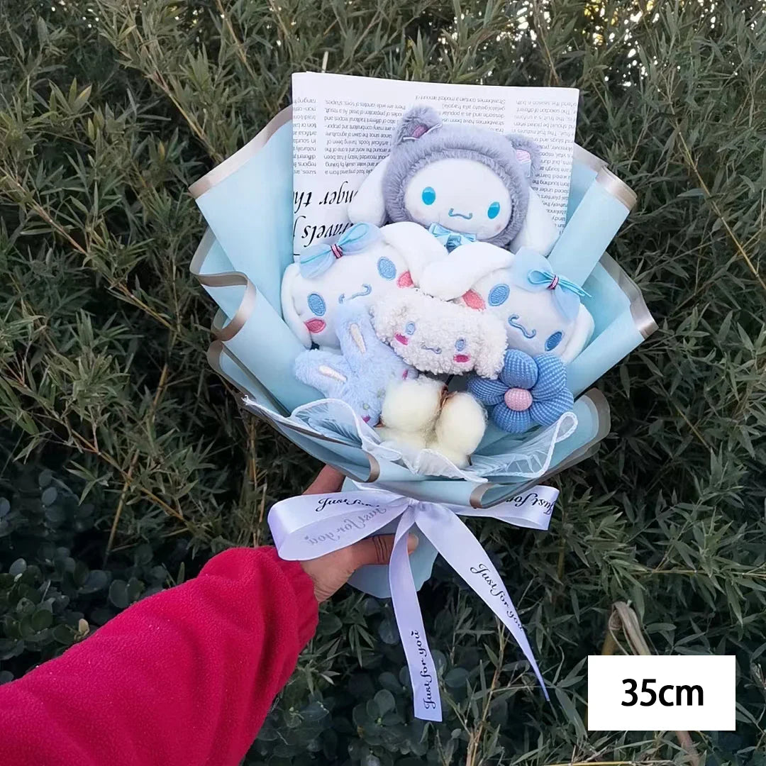 Sanrio Hello Kitty Plush Bouquet Flowers Cinnamoroll (Blue) Flowers - Tophatter Daily Deals