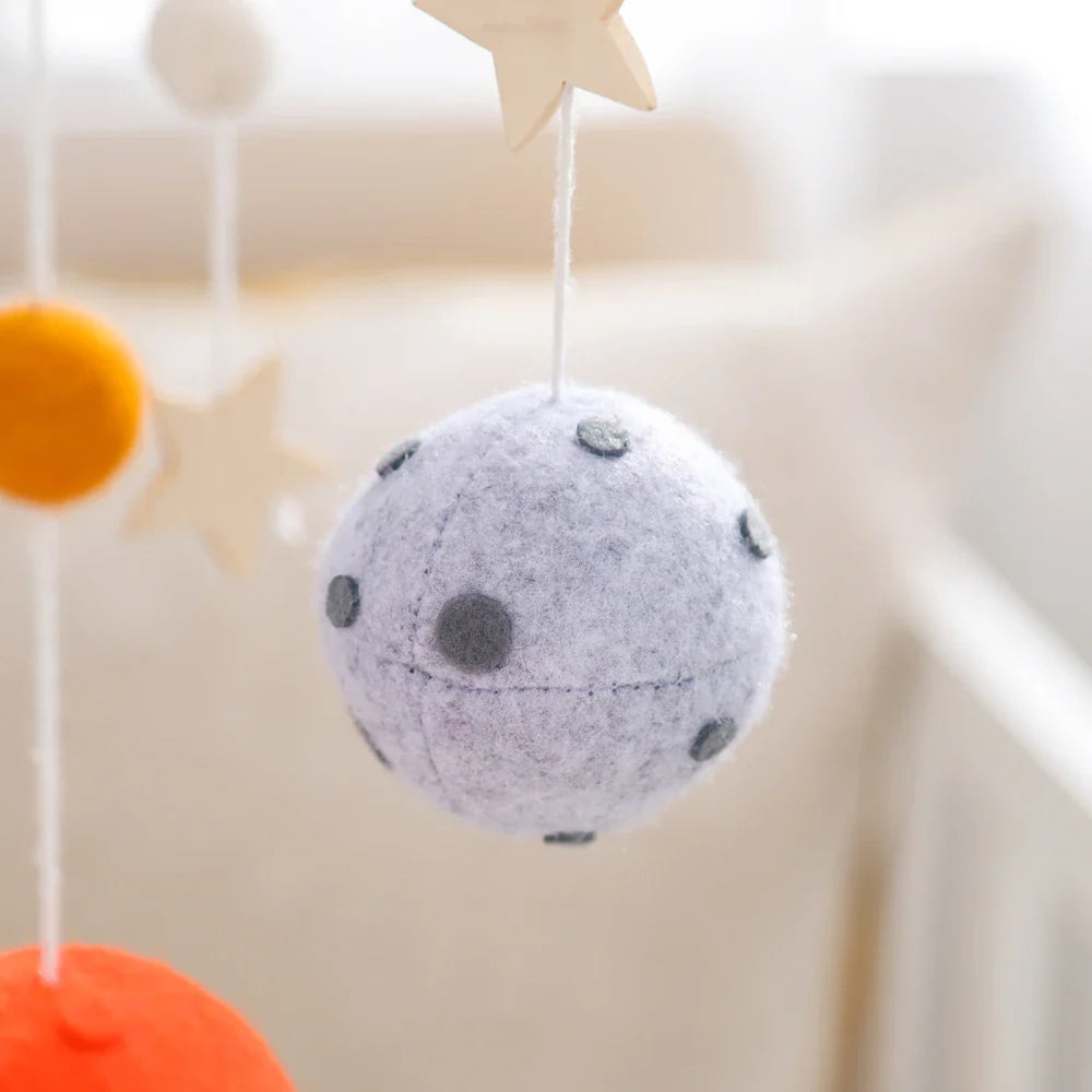 Wooden Rocket Crib Mobile Newborn Sensory Toys Soothing - Tophatter Daily Deals