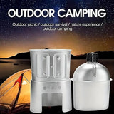 Camping Water Cup with Storage Pouch Silver Camp Cooking - Tophatter Daily Deals