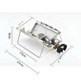 Camping Foldable Cartridge Stove Silver Camp Cooking - Tophatter Daily Deals