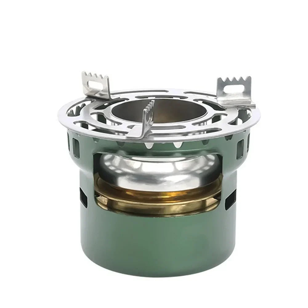 Portable Outdoor Alcohol Stove Green Camp Cooking - Tophatter Daily Deals