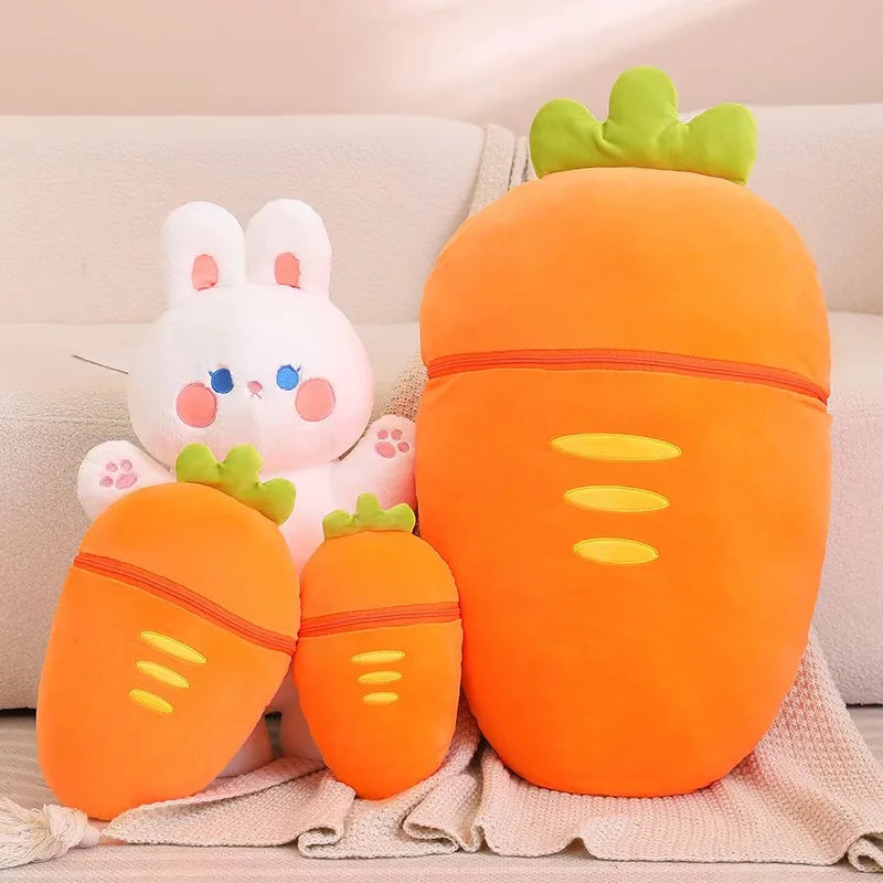 Bunny Taiyaki Plush Toys Cute Strawberry Pig Rabbits Animals - Tophatter Daily Deals