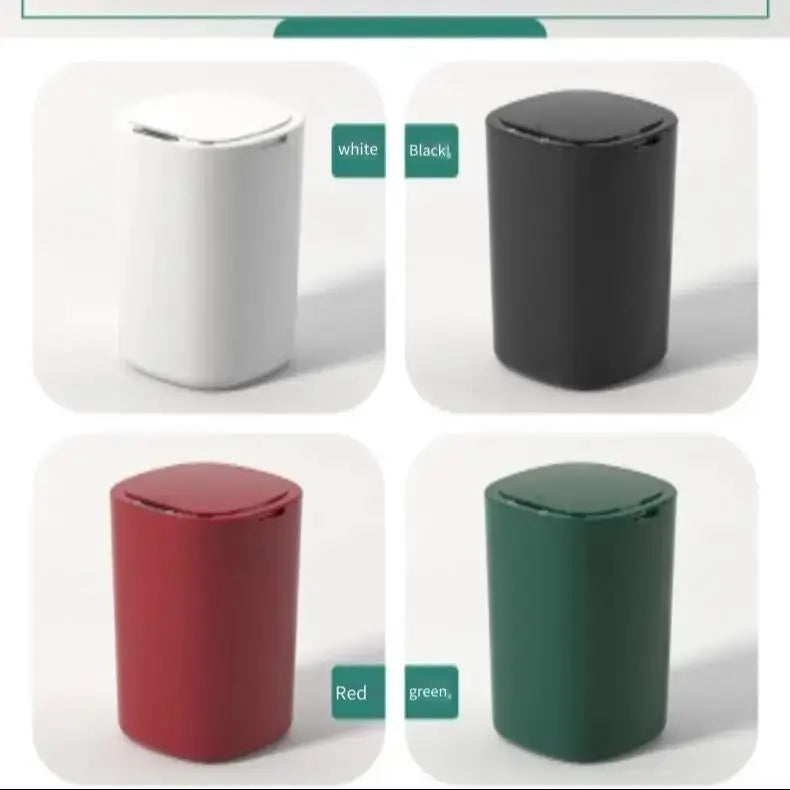 Smart Sensor Trash Bin With Flip Lid For Home Touchless - Tophatter Daily Deals