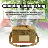 Zipper Camping Storage Bag Anti-Crash Organizer Khaki Duffel Bags - Tophatter Daily Deals