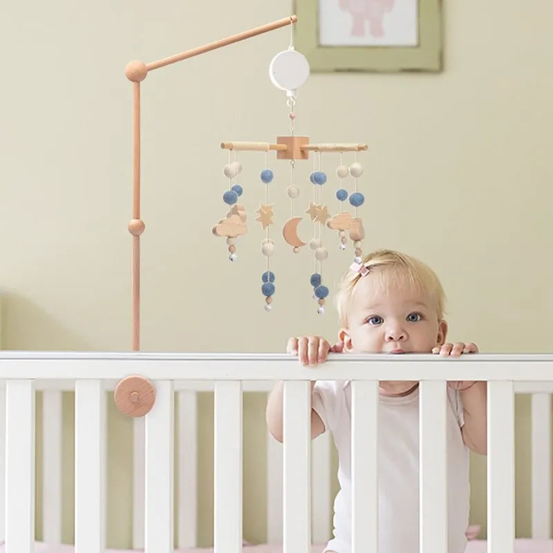 Hot Air Balloon Crib Mobile Newborn Sensory Toys Soothing - Tophatter Daily Deals