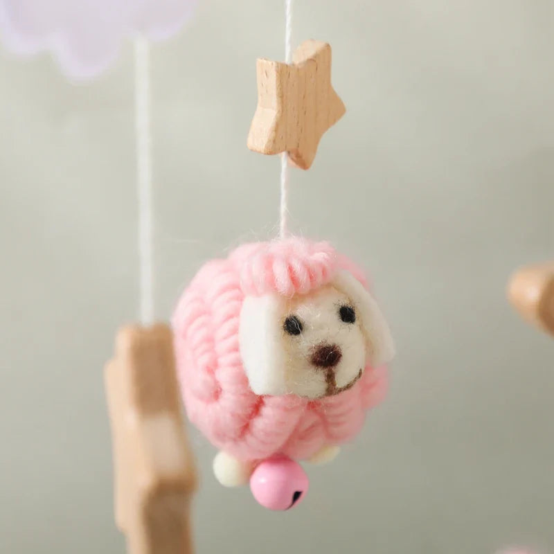 Baby Crib Mobile Wooden Musical Newborn Sensory Toys - Tophatter Daily Deals