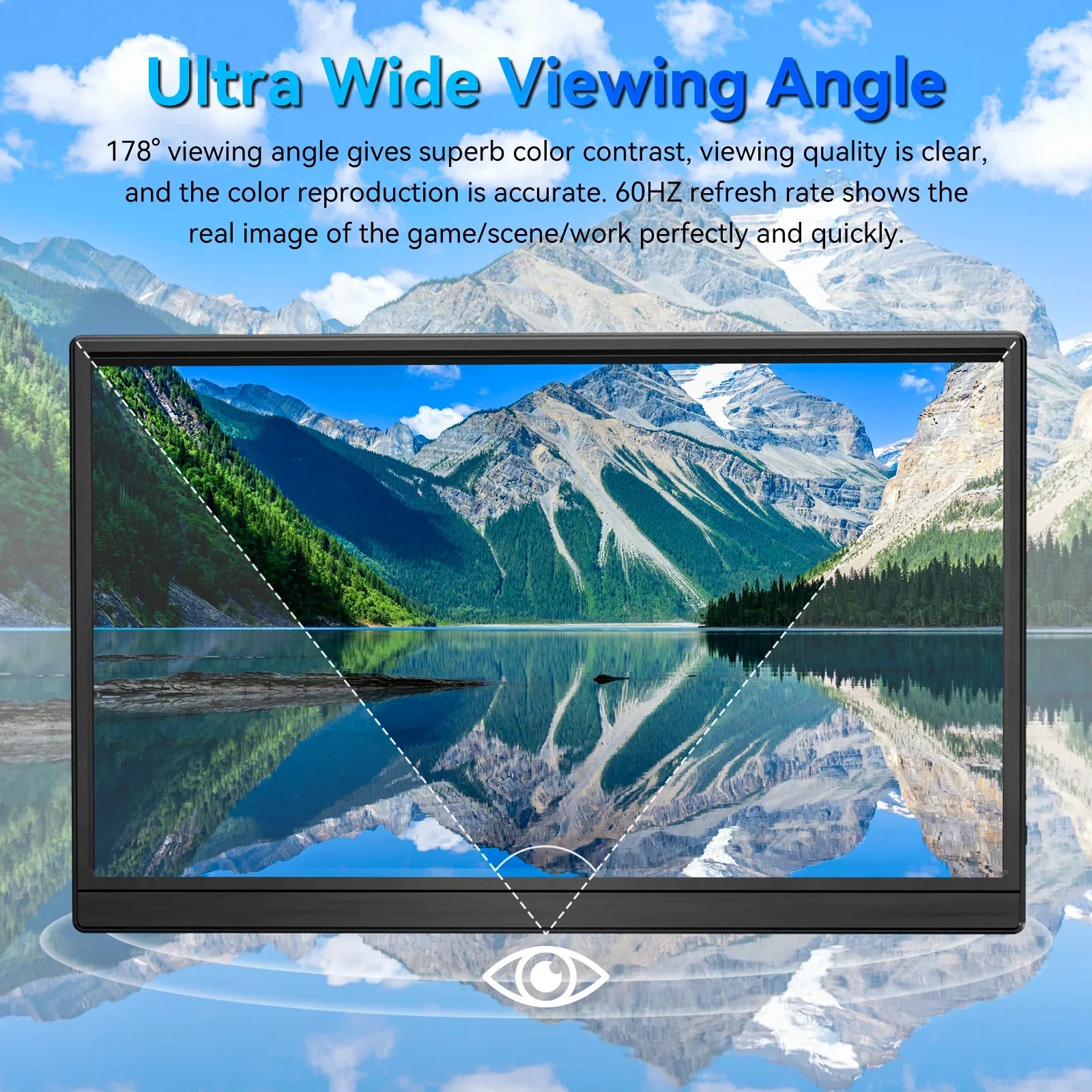 Portable 15.6 Inch 1080P Gaming Monitor 60Hz Second Screen - Tophatter Daily Deals