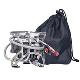 3500W Foldable Camp Gas Stove Silver Camp Cooking - Tophatter Daily Deals
