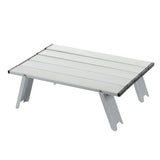 Aluminum Alloy Mini Camping Table Foldable Silver Camp Furniture - Tophatter Daily Deals