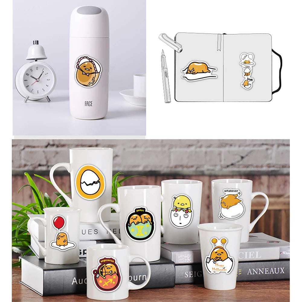 Sanrio Gudetama Lazy Egg Stickers Decoration Decals Food - Tophatter Daily Deals