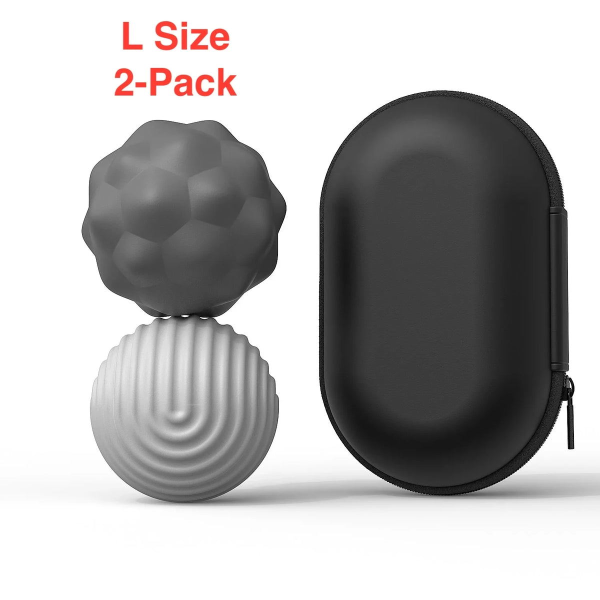 Magnetic Ball Fidget Toy Silicone Sensory Stress Relief L 2-pack Grey - Tophatter Daily Deals