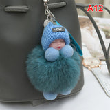 Pompom Sleeping Baby Keychain Plush Bag Charm Cute Gift A12 - Tophatter Daily Deals
