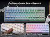 Mechanical 65 Percent Magnetic Wired Keyboard RGB Backlit - Tophatter Daily Deals
