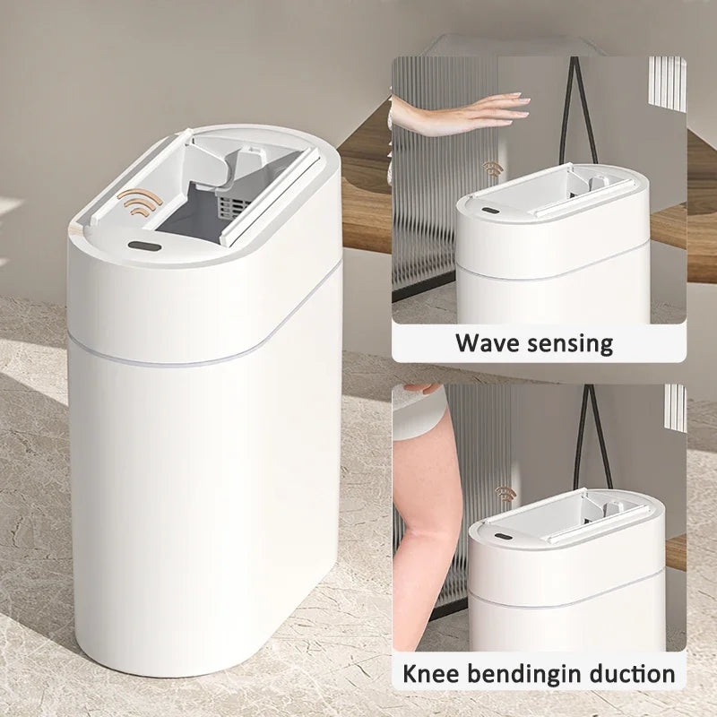 Smart Sensor 9L Automatic Bagging Kitchen Trash Can - Tophatter Daily Deals