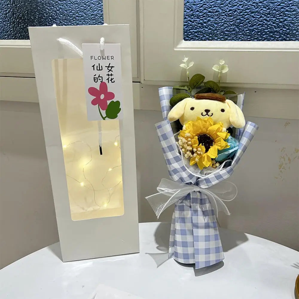 Sanrio Plush Bouquet Hello Kitty Kuromi Cinnamoroll My Melody Flowers - Tophatter Daily Deals