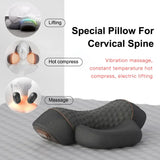 Neck Massage Pillow Heating Vibration Memory Foam Support - Tophatter Daily Deals