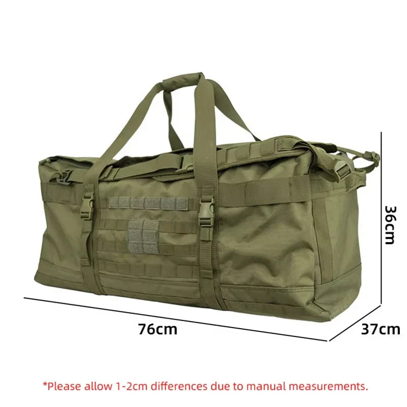 106L Tactical Duffel Bag Camping Green Duffel Bags - Tophatter Daily Deals