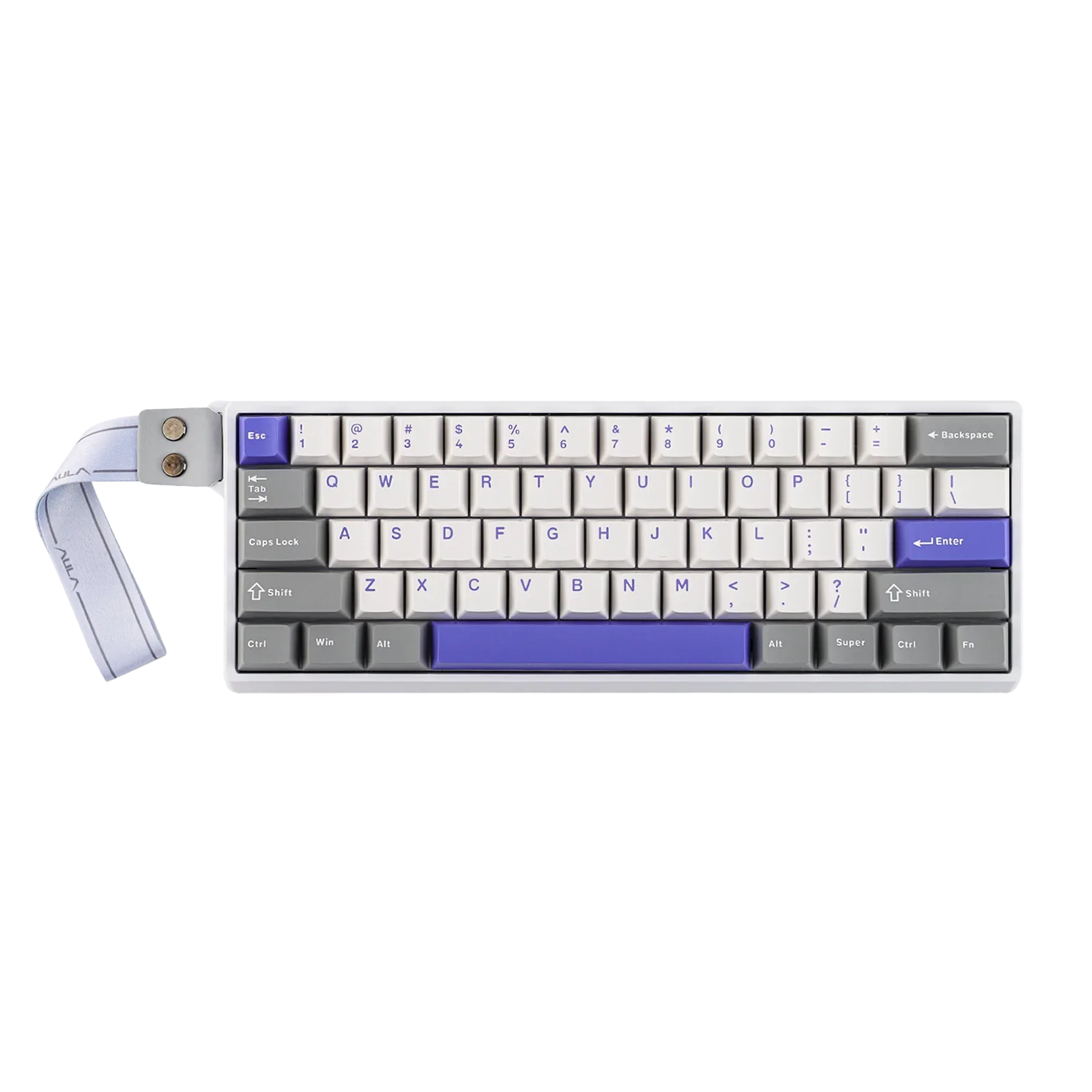 Mechanical 60 Percent Hot Swap Keyboard Aluminum RGB Hall MAX-GYWHBL - Tophatter Daily Deals