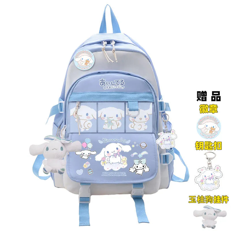 Sanrio Plush Toy Cinnamoroll Backpack Rucksack Schoolbag Kawaii Student School Bag Large Travel C Animals - Tophatter Daily Deals