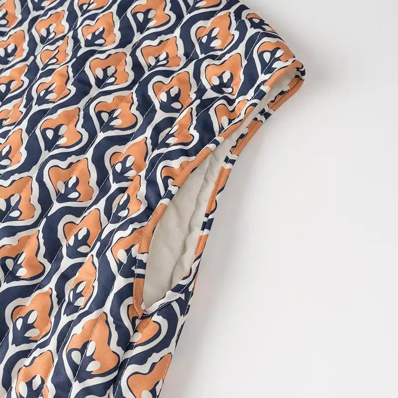 Insulating Women’s Quilted Vest - Loose Open Stitch, Cotton - Tophatter Daily Deals