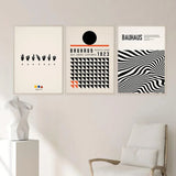 Bauhaus Canvas Wall Art Print Pink Quote Modern Nordic - Tophatter Daily Deals