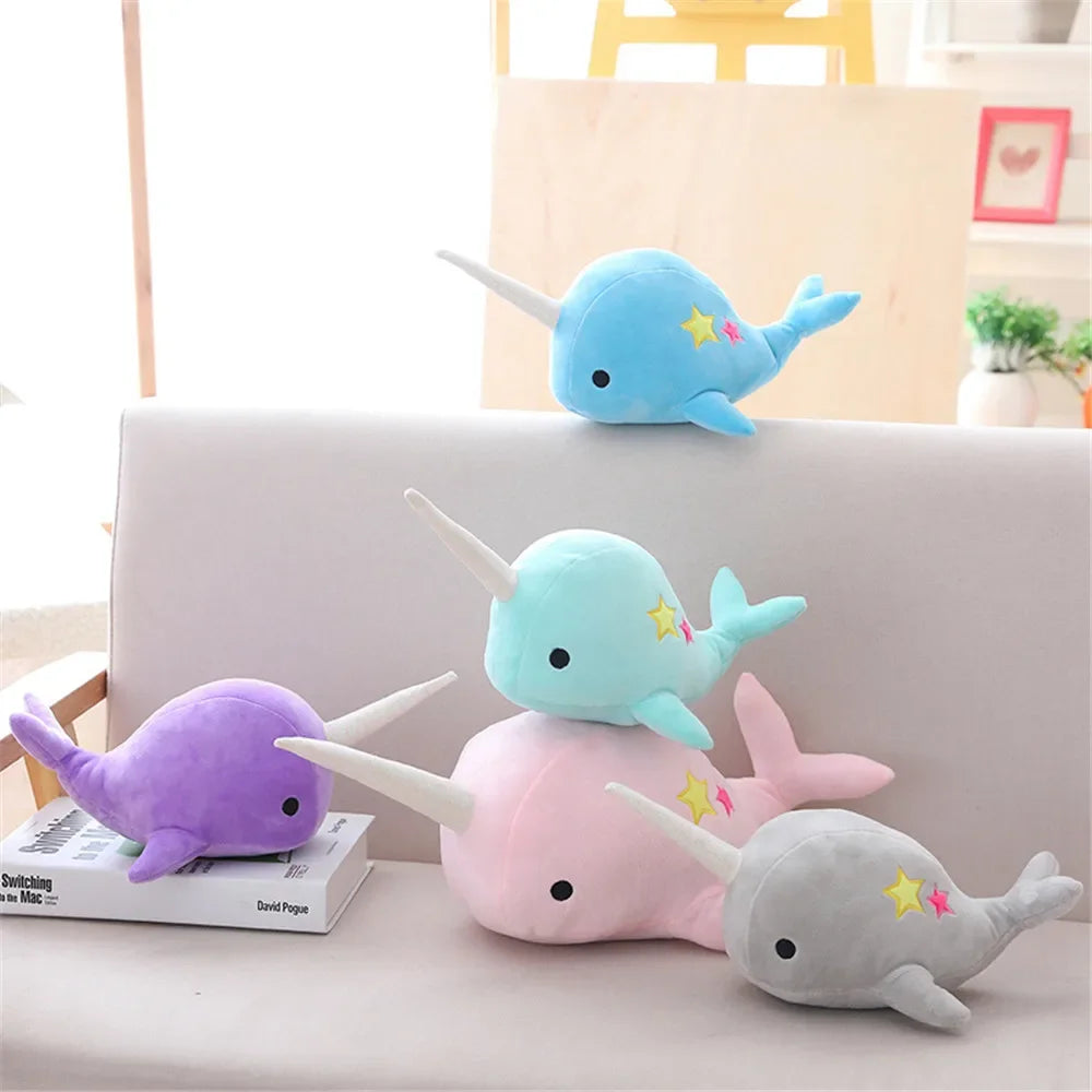 Narwhal Whale Star Plush Toy Animals - Tophatter Daily Deals