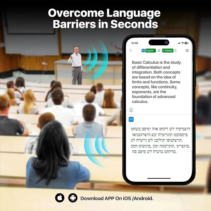 AI Translator Earbuds Offline 144 Languages 60H Case - Tophatter Daily Deals
