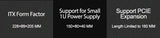 Mini ITX HTPC Case 1U PSU Support Mesh Compact Home Theater - Tophatter Daily Deals