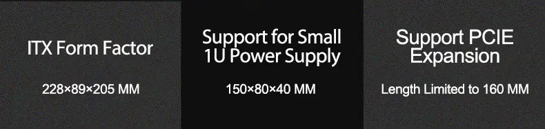 Mini ITX HTPC Case 1U PSU Support Mesh Compact Home Theater - Tophatter Daily Deals