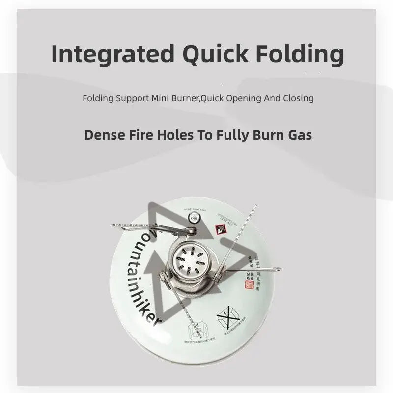 Mini Camping Gas Stove 2500W Silver Camp Cooking - Tophatter Daily Deals