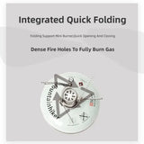 Mini Camping Gas Stove 2500W Silver Camp Cooking - Tophatter Daily Deals