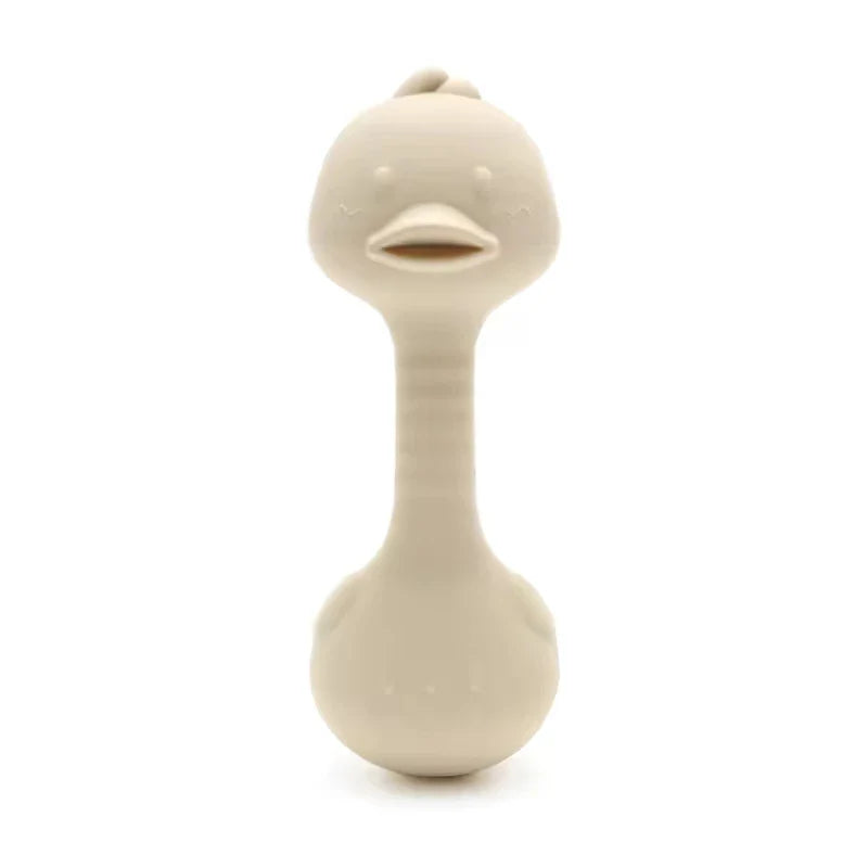 Silicone Rabbit Teether Rattle Newborn Sensory Toys Duck Sandy - Tophatter Daily Deals