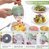 Multi functional electric vegetable slicers Electric Vegetable Slicers - Tophatter Daily Deals