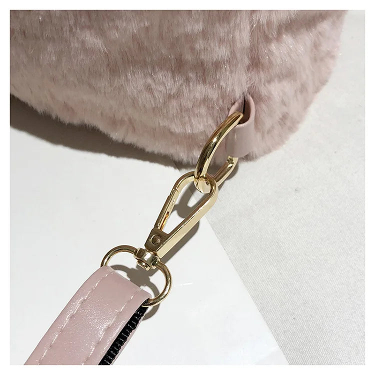 Faux Fur Mini Rabbit Ear Backpack Animals - Tophatter Daily Deals