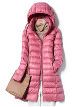 Lightweight Women's Quilted Jacket - Slim Mid Thigh Pink - Tophatter Daily Deals