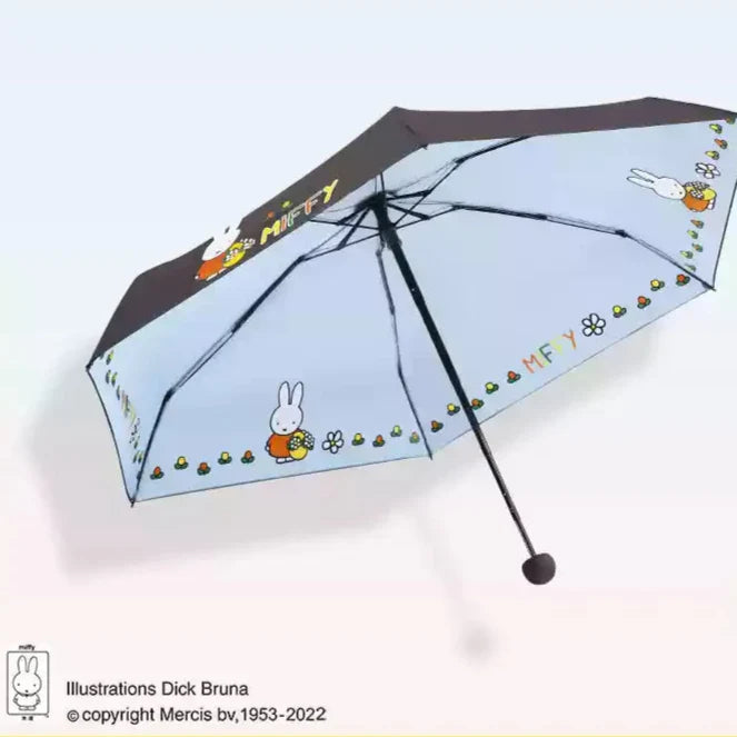 Miffy UV and Rain Umbrella Sky Blue Animals - Tophatter Daily Deals