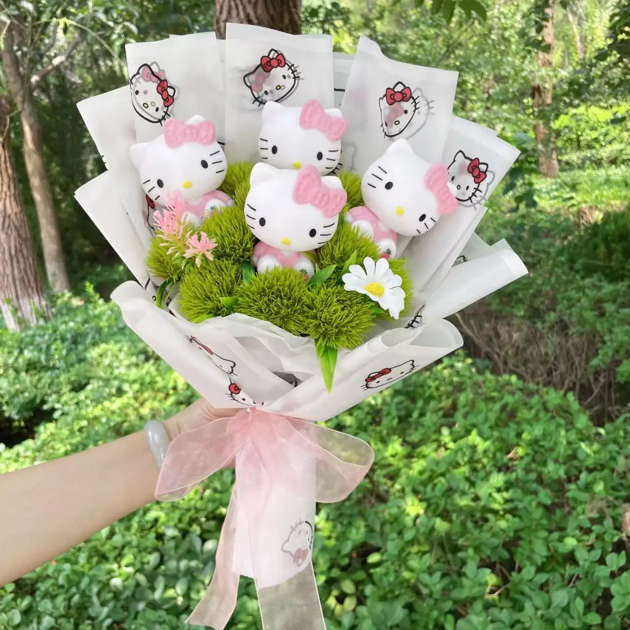Sanrio Hello Kitty Plush Bouquet Flowers Hello Kitty Pattern Flowers - Tophatter Daily Deals