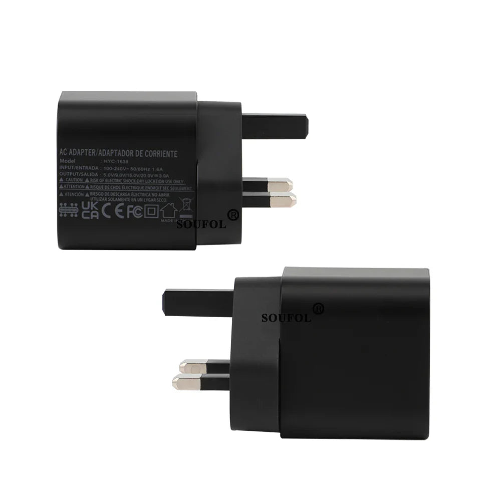 60W USB C Fast Charger Cube With EU US UK Plugs For Switch2 - Tophatter Daily Deals