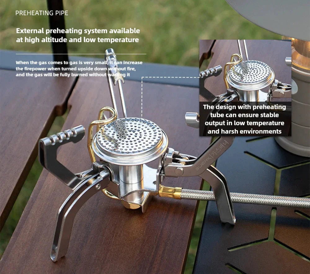 4800W Windproof Pocket Stove Silver Camp Cooking - Tophatter Daily Deals