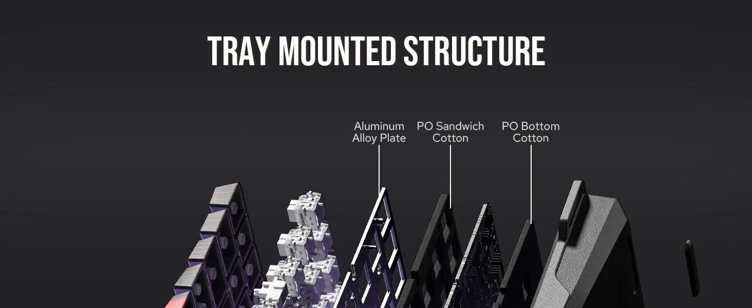 Mechanical 60 Percent Hot Swap Keyboard Aluminum RGB Hall - Tophatter Daily Deals