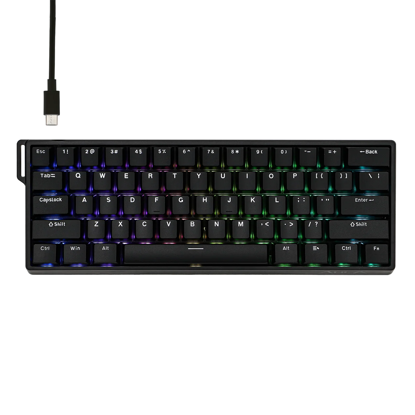 Mechanical 60 Percent Hot Swap Keyboard Aluminum RGB Hall - Tophatter Daily Deals